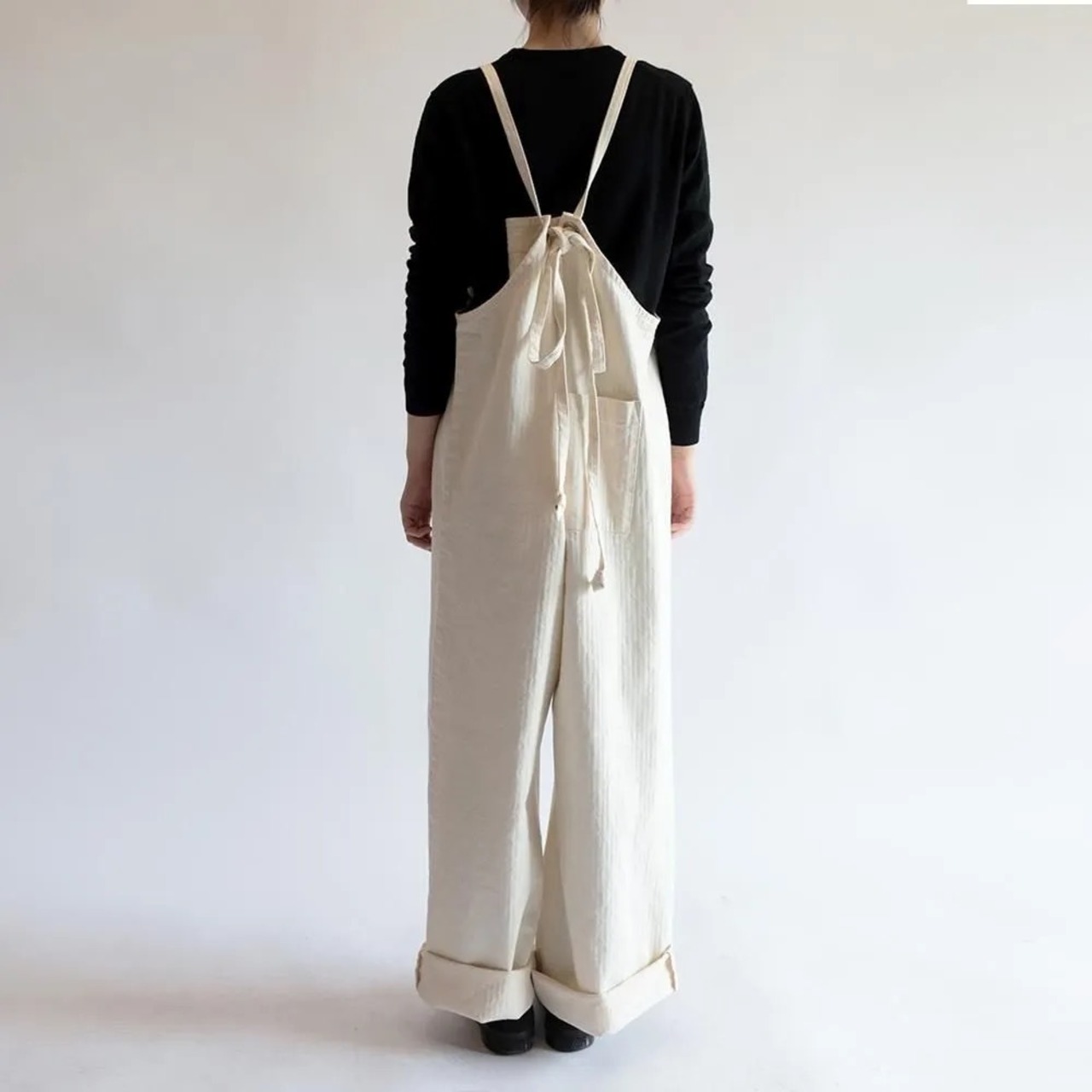SALOPETTE APRONⅡ BLACK/NAPRON/サロペット/エプロン