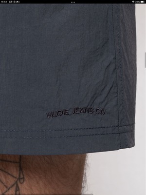 Nudie jeans 2022 ヌーディージーンズ   SUMMER COLLECTION Swim Trunks Solid Navy