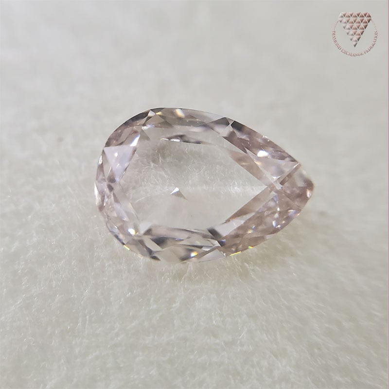 0.480 ct Very Light Pinkish Brown VS1 CGL 天然 ブラウン ダイヤモンド ラウンド ルース ペアシェイプ |  DIAMOND EXCHANGE FEDERATION