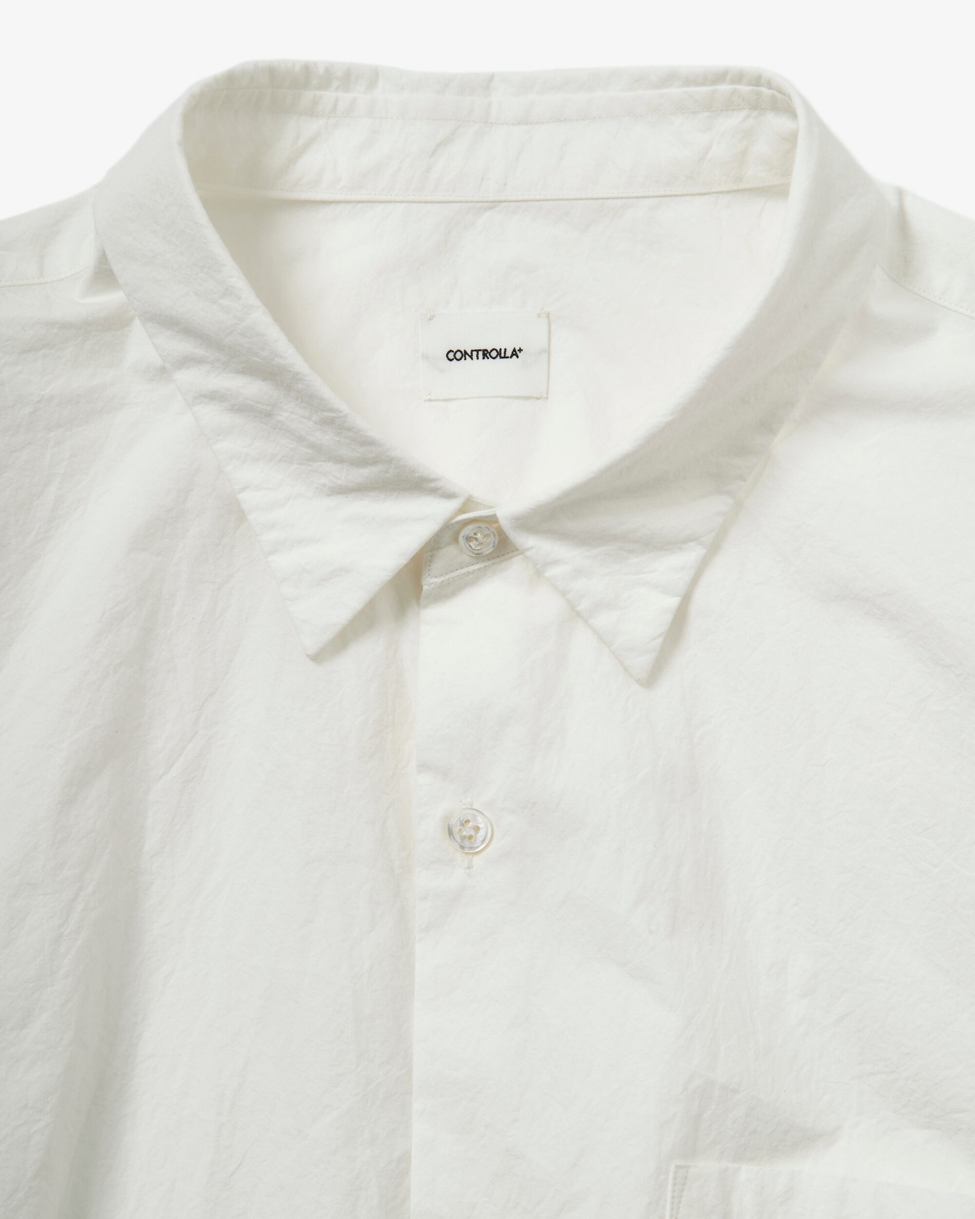 CONTROLLA+ linen blend cotton basic shirt