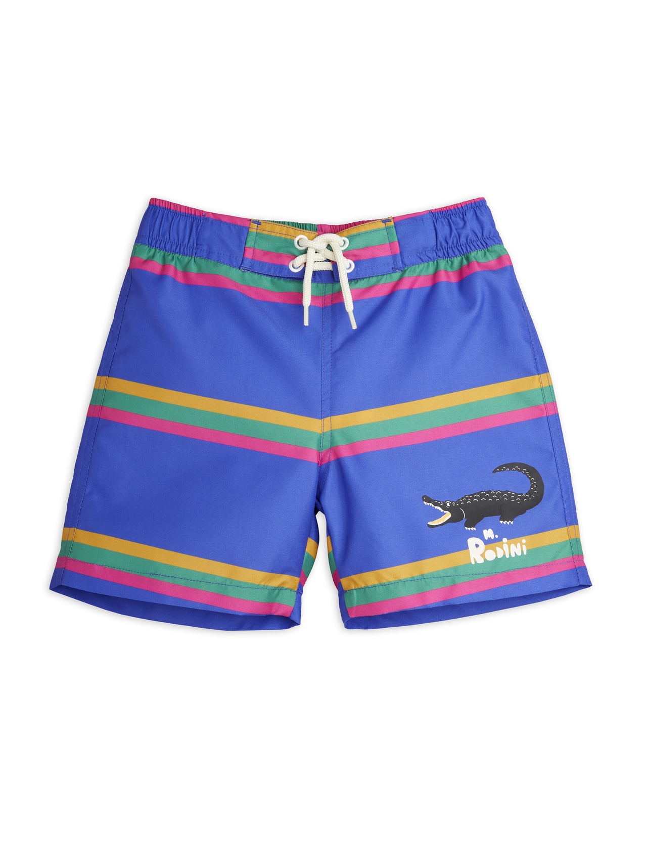 【 mini rodini 22SS 】Crocodile swim shorts （2228012060） "水着"   Blue