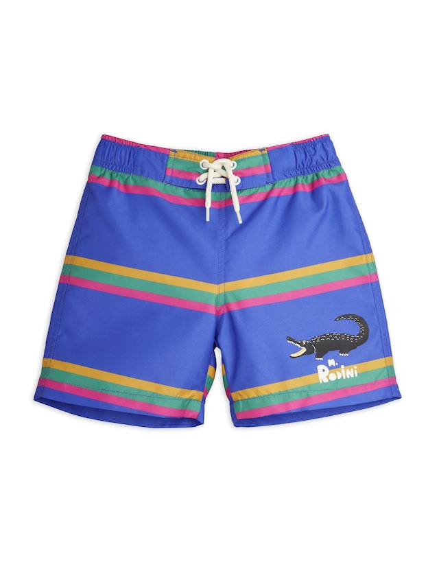 【 mini rodini 22SS 】Crocodile swim shorts （2228012060） "水着"   Blue