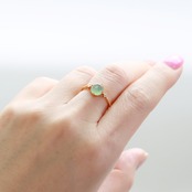 翡翠リング K10YG jade diamond A貨翡翠 jd_rg2202