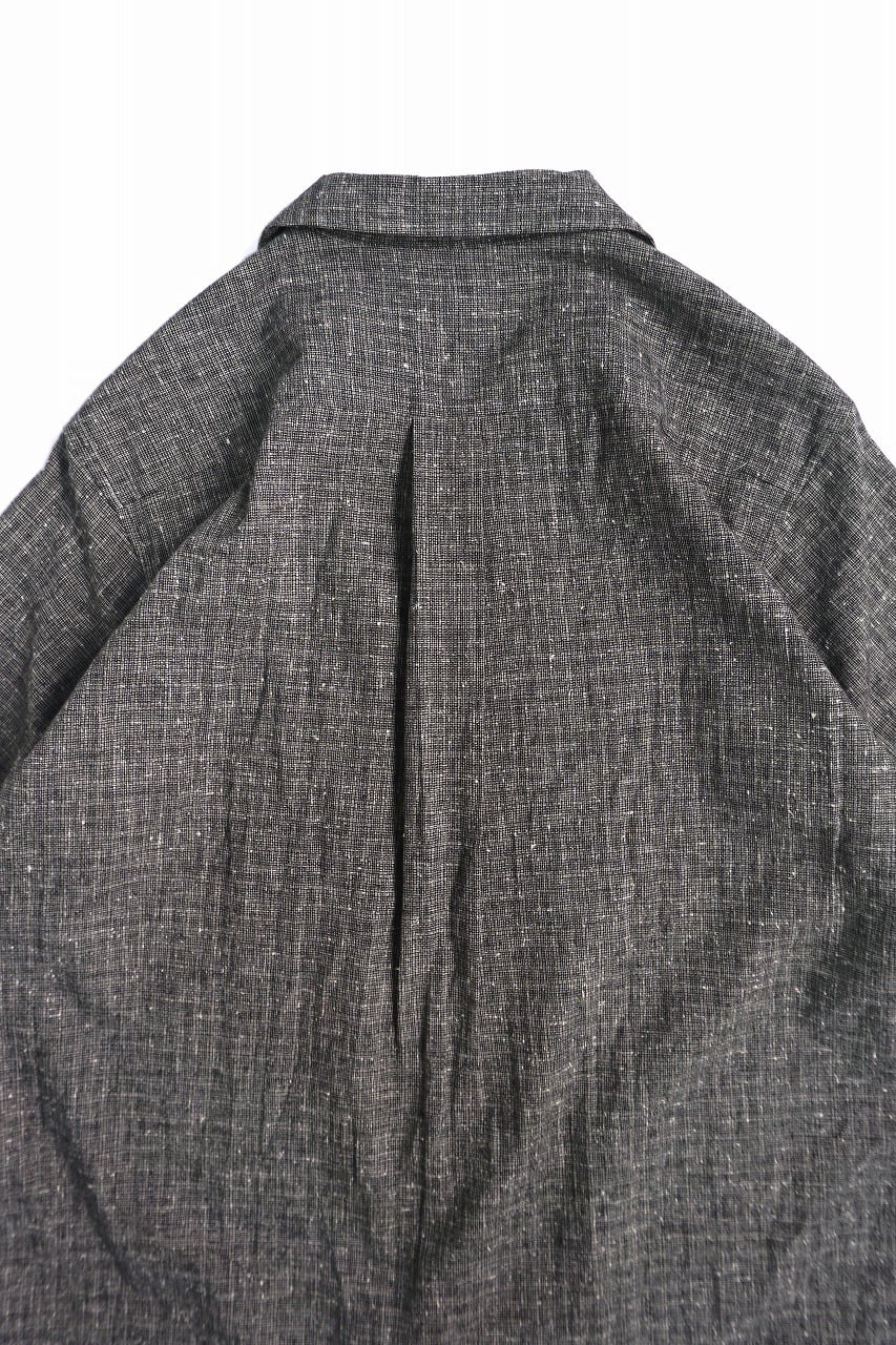 Nepped Check Open Collar Shirt