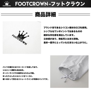 FTCNロゴ ストレートスウェットパンツ コットン 秋 S〜XLサイズ