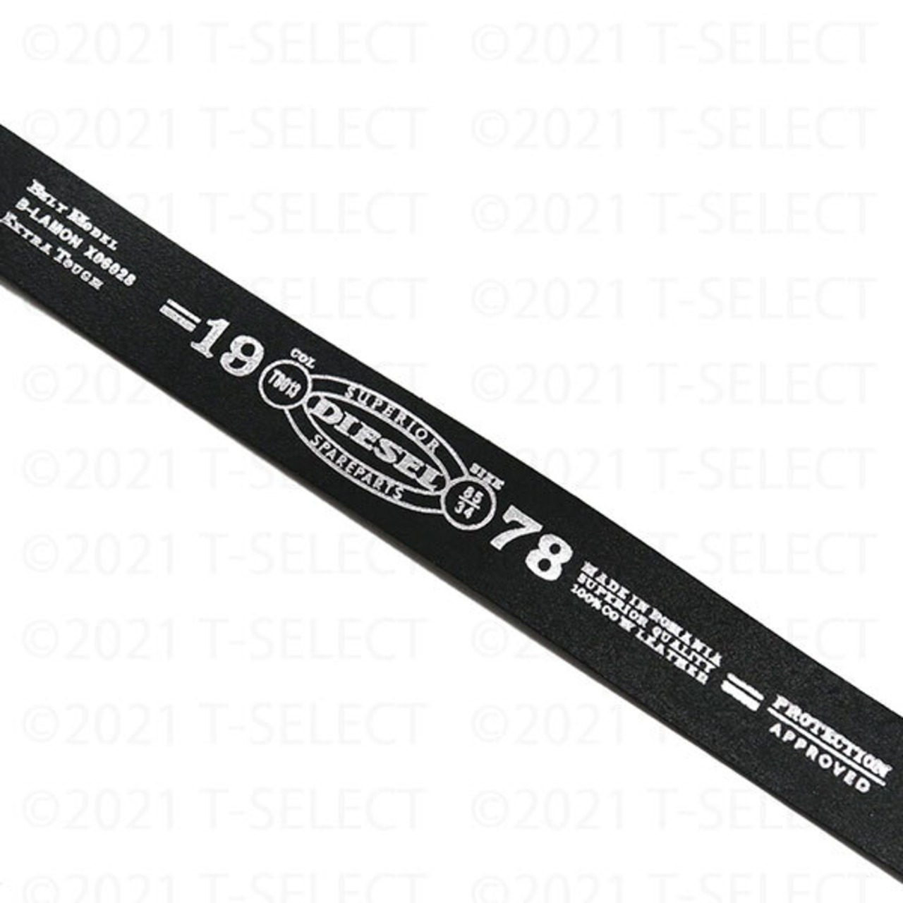 DIESEL(ディーゼル)フルブラックロゴベルト/ブラック