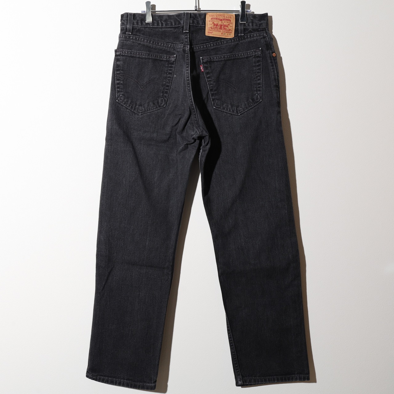34×30 505-0260 USA 02年 サルファーブラックデニムパンツ Levi’s リーバイス 黒