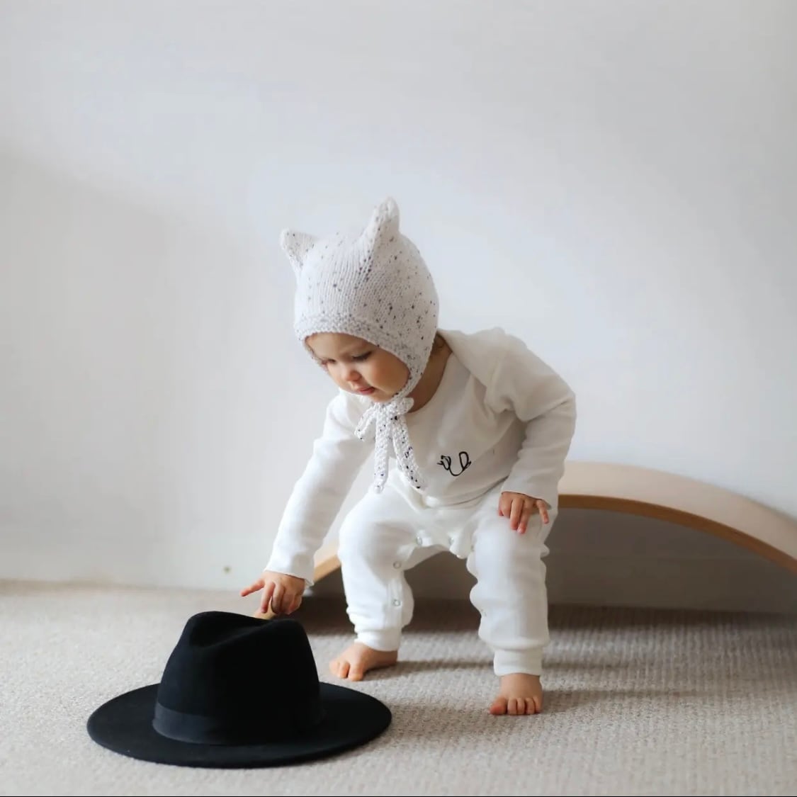 bambolina ボンネット グレー バンボリーナ 0-6m FREE ベビー・キッズ