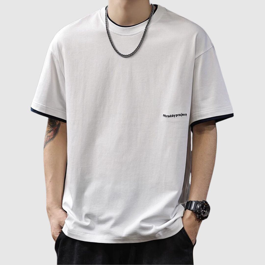 フェイクレイヤードTシャツ H2744