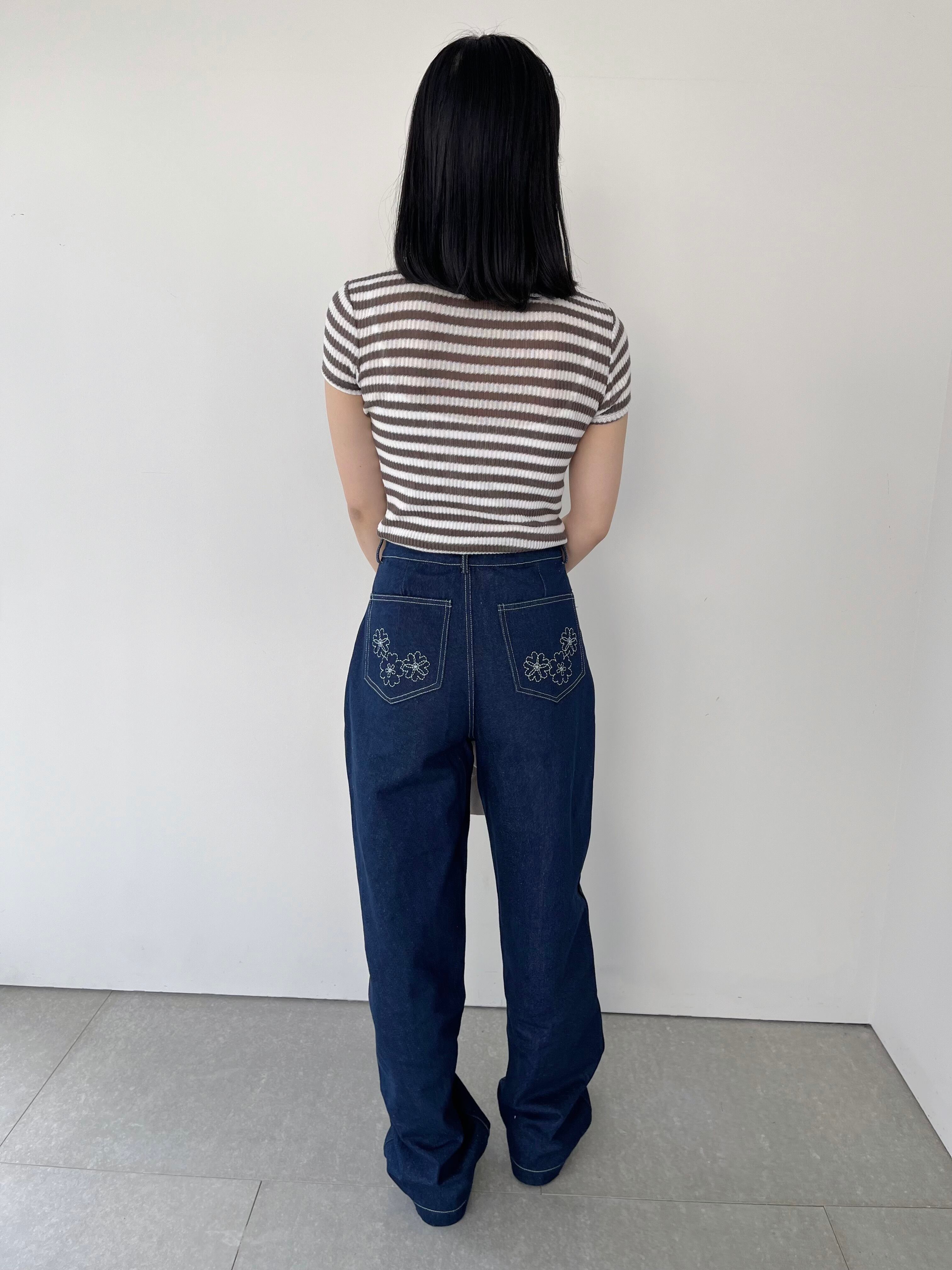 DREAM sister jane Rosie Denim Embroidery Pants | KOKO