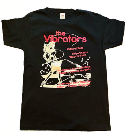 オフィシャル THE VIBRATORS / WHIPS `N' FURS Tシャツ