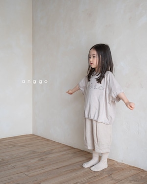 【anggo】だいなそーTシャツ 80〜120cm グレー 230509