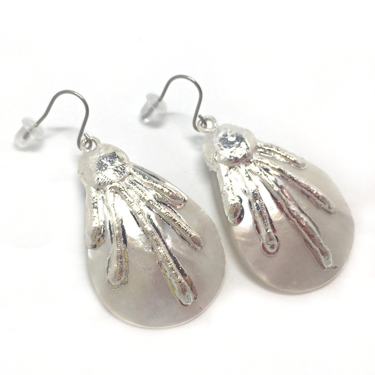 大きめシェルが抜群 ドロップシェル  ピアス＆イヤリング sl5_8_1_0519tp09-sl5_8_1_0519te10