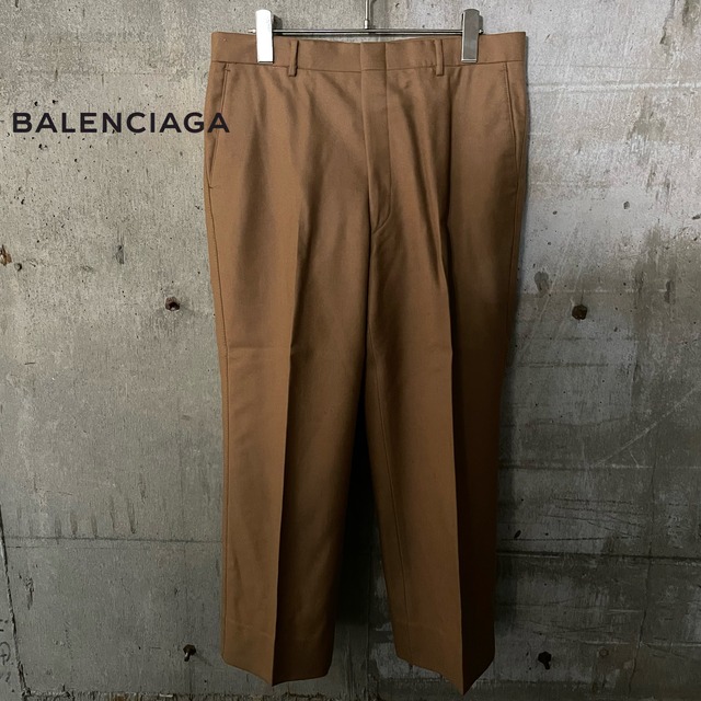 〖BALENCIAGA〗wool straight slacks pants/バレンシアガ ウール ストレート スラックス パンツ/msize/#0510