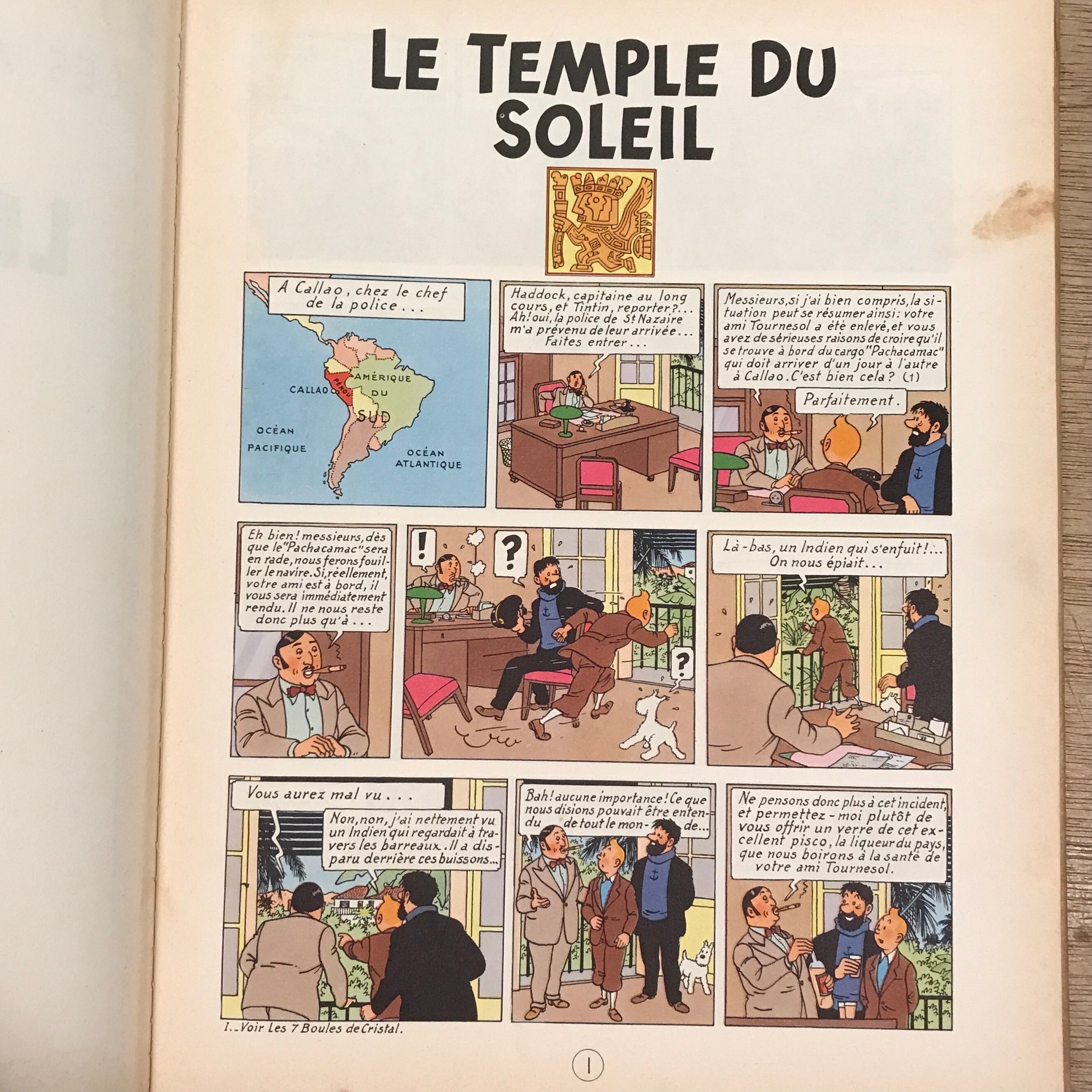 Les Aventures de TINTIN: Les 7 Boules de Cristal, Le Temple du