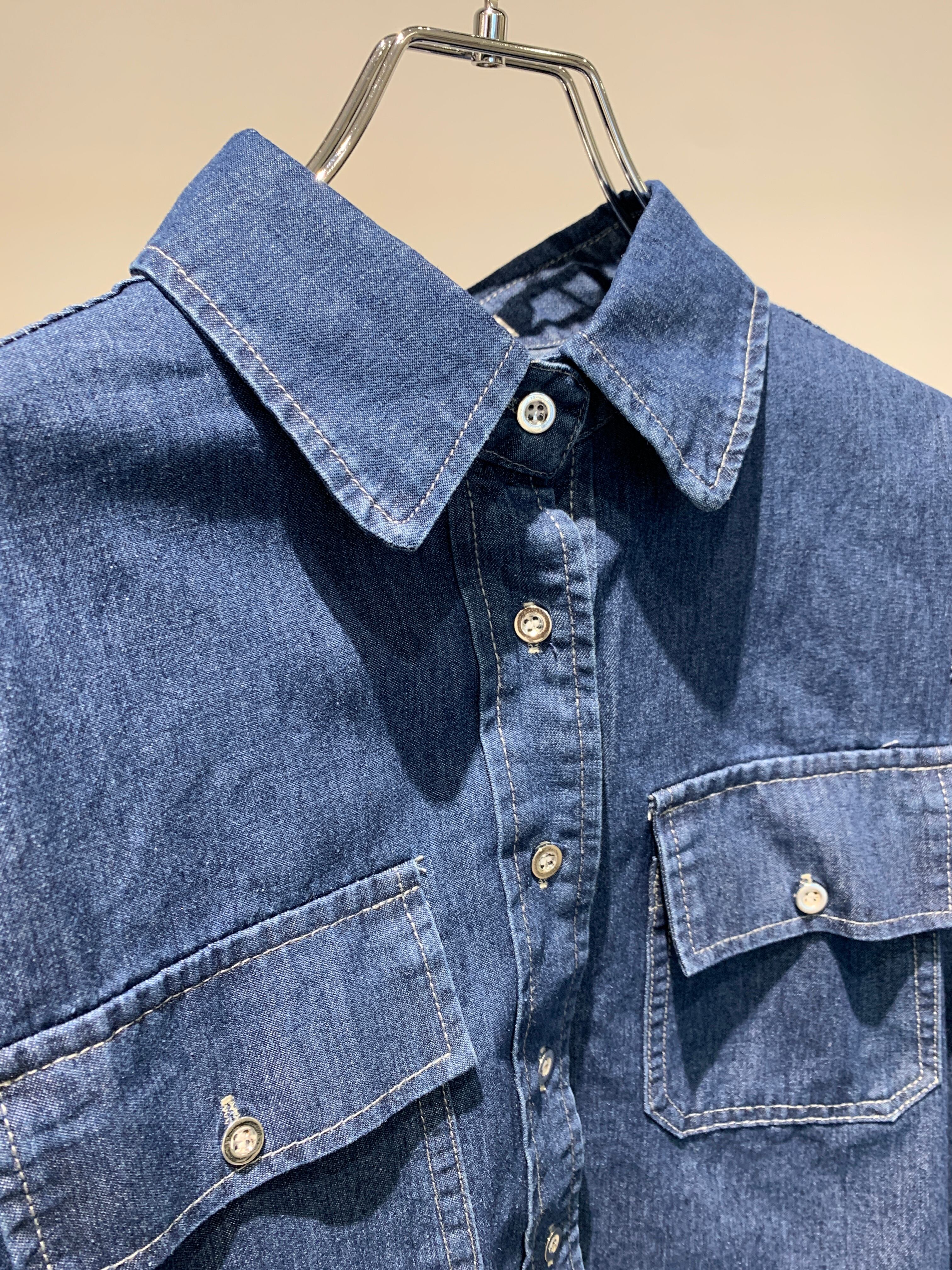 short dungaree shirt