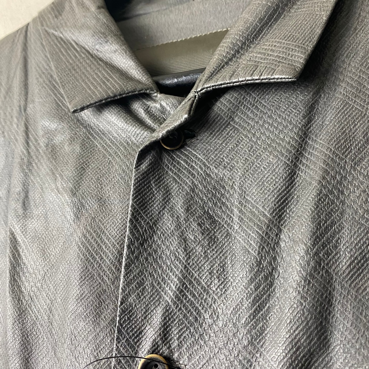 KARL DONOGHUE embossed leather shirt