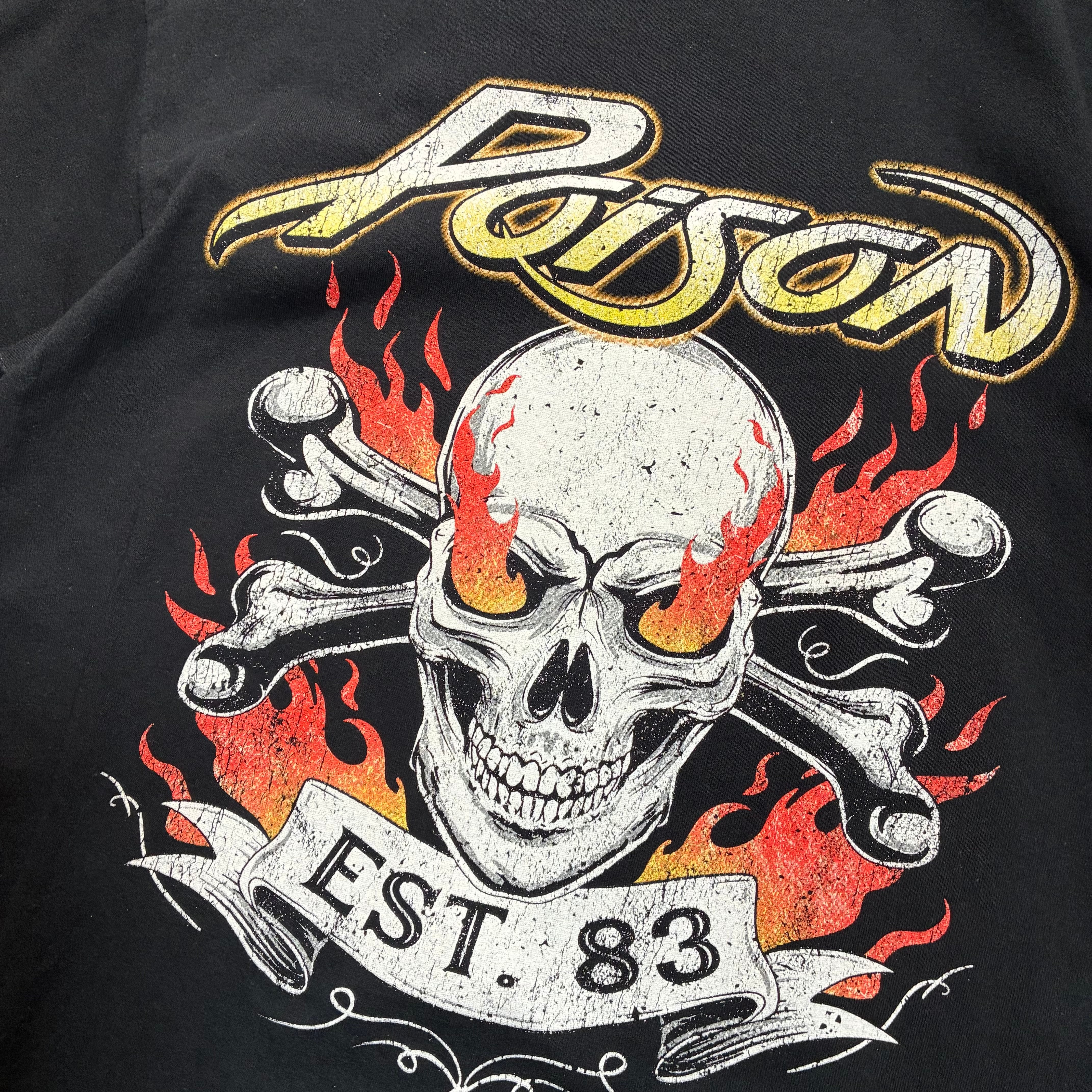 Poison バンドTシャツ 黒 ポイズン バックプリント | 古着屋 the moon