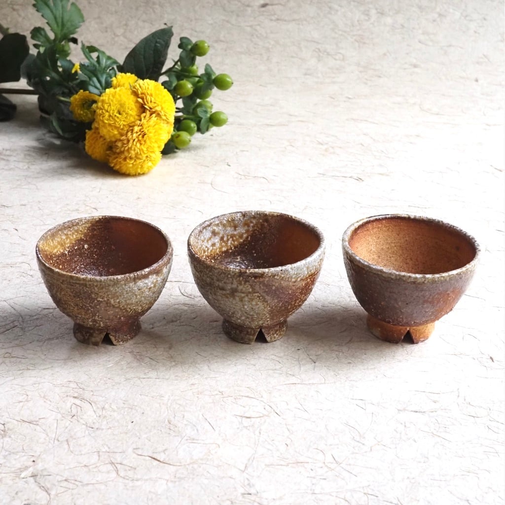 藤本 秀/焼締 茶杯