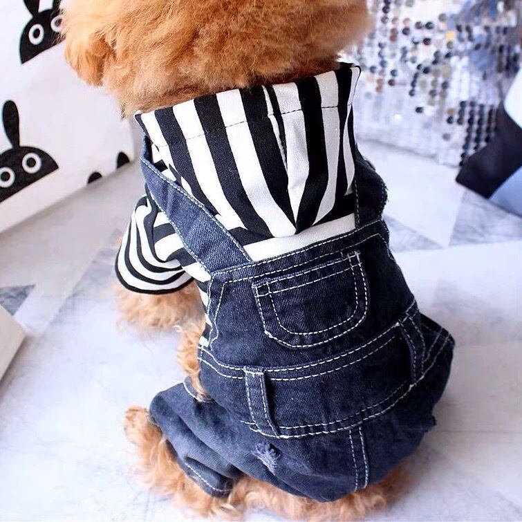 《予約》T0119 重ね着風デニムロンパース