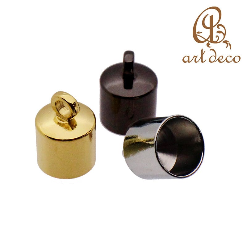 カン付きキャップ カツラ 50個 12mm×8.5mm 内径7.8mm [kt-07016