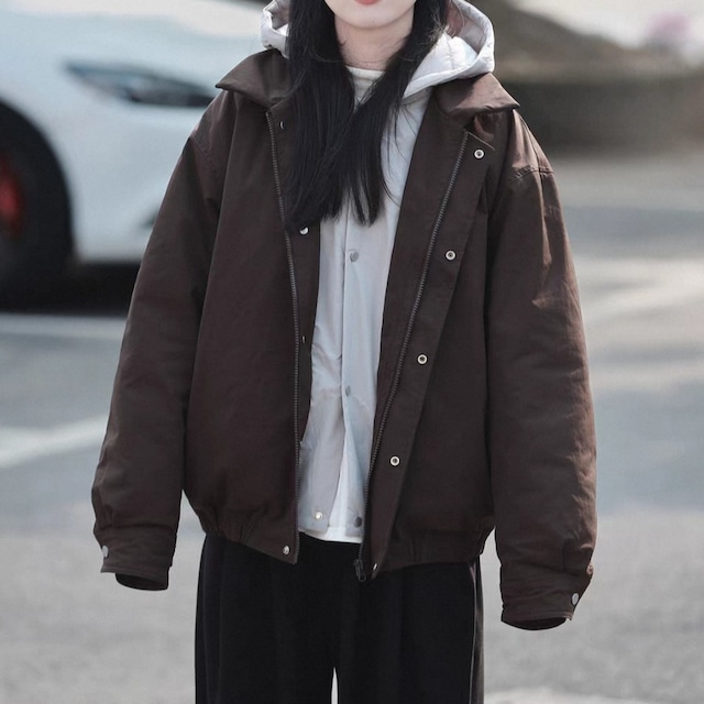 フード切り替え中綿スタンドジャケット