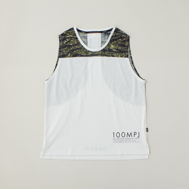 MMA（マウンテンマーシャルアーツ） MMA 100MPJ Racing Sleeve-less Trail - White メンズ レディース ノースリーブ