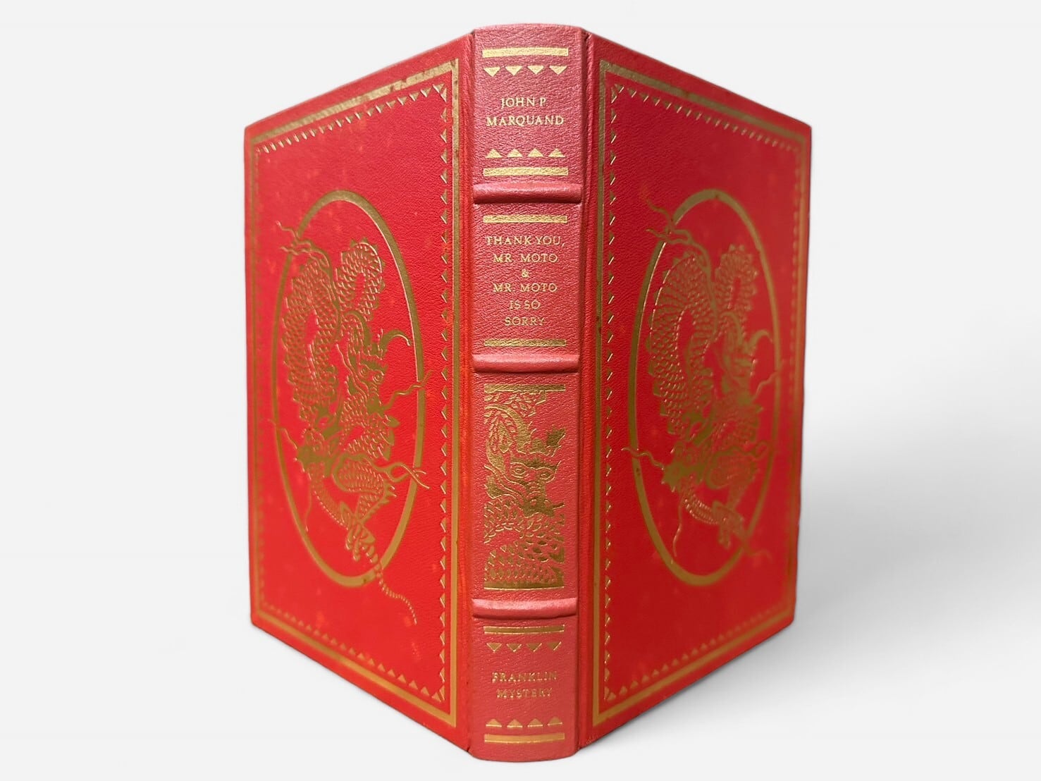 【SL285】【THE FRANKLIN LIBRARY】Thank You Mr. Moto & Mr. Moto is so Sorry(1966) /John Phillips Marquand
