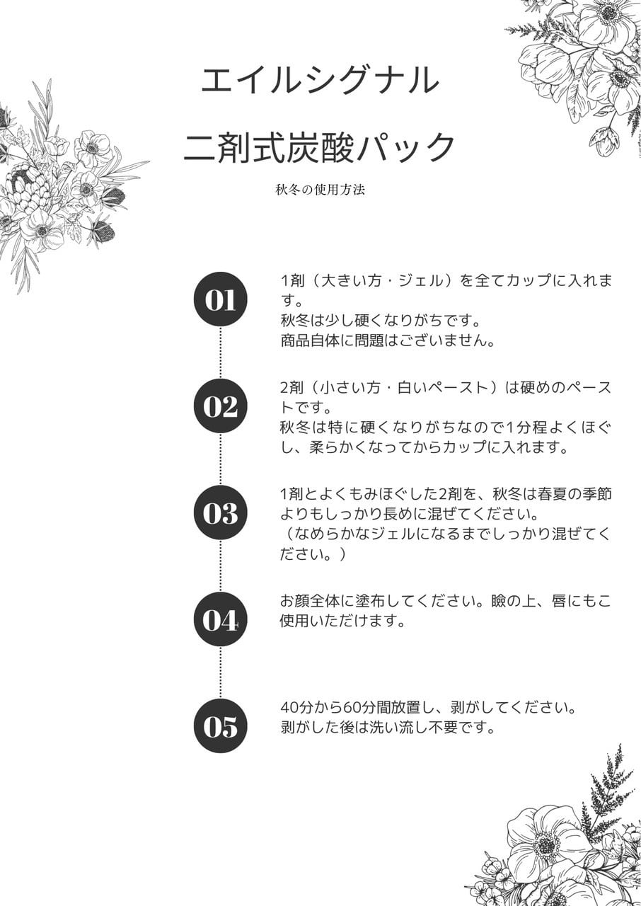 業務用)エイルシグナル 炭酸ガスパック | BEAUTY STORE