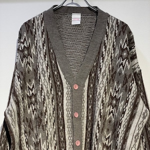 used design knit Cardigan SIZE:L相当