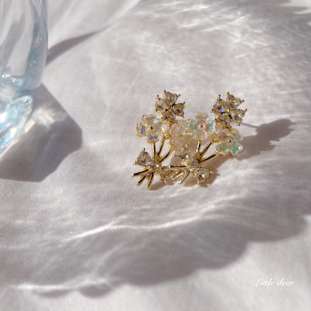 flower ピアス E02-b0806