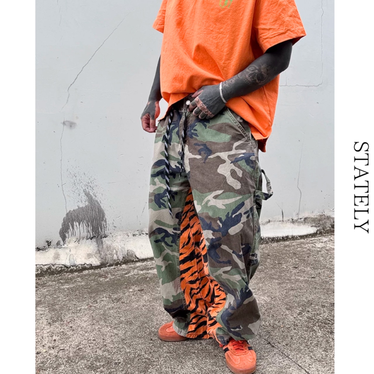 Tiger Camo ワイドカーゴパンツ_B203・画像4