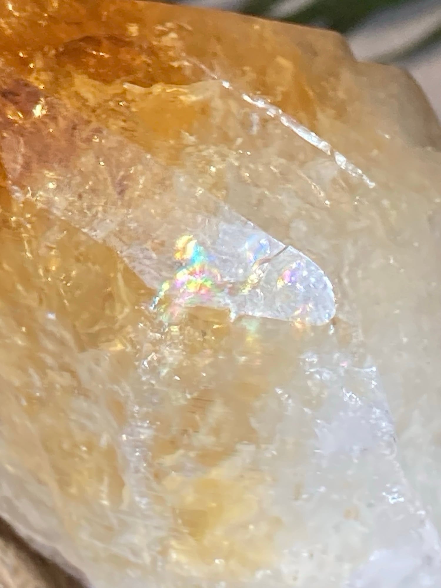 恋愛・ビジネス✨ レインボー シトリンクォーツ 黄水晶 原石 ポイント