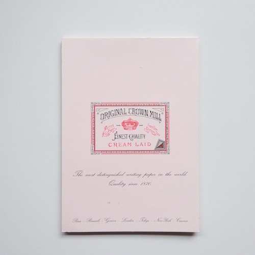 A4便箋 THE CLASSICSシリーズ  17140 [ORIGINAL CROWN MILL] 50枚入り ピンク