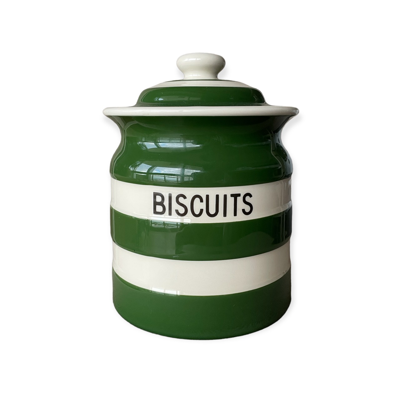 【Cornishware】ジャー｜BISCUITS