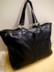 美品21万◆YSL イヴサンローラン ネオダブル A4対応 レザートート ハンド バッグ 黒◆ Yステッチが印象的なサンローランのアイコンモデル♪