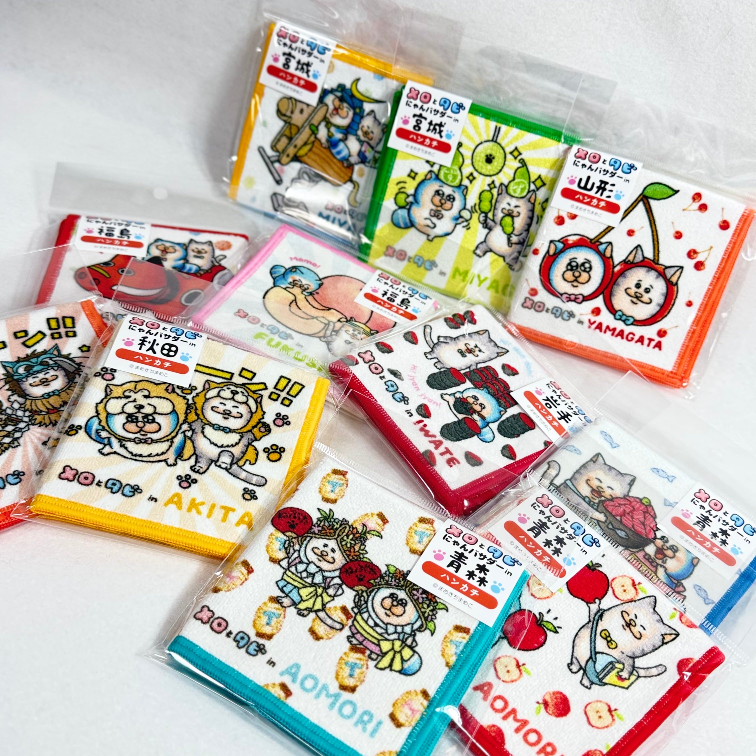 メロとタビ秋田 ハンカチ | TORCH-Online Shop-