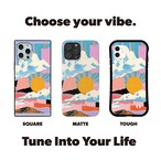 受注生産 iPhoneケース 夕焼け山並みコラージュ｜レトロ風景 ZINE019A
