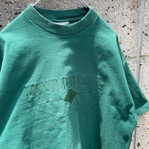 【Mサイズ】USA製 90's MONUMENT VALLEY オール刺繍  TEE　アメカジ