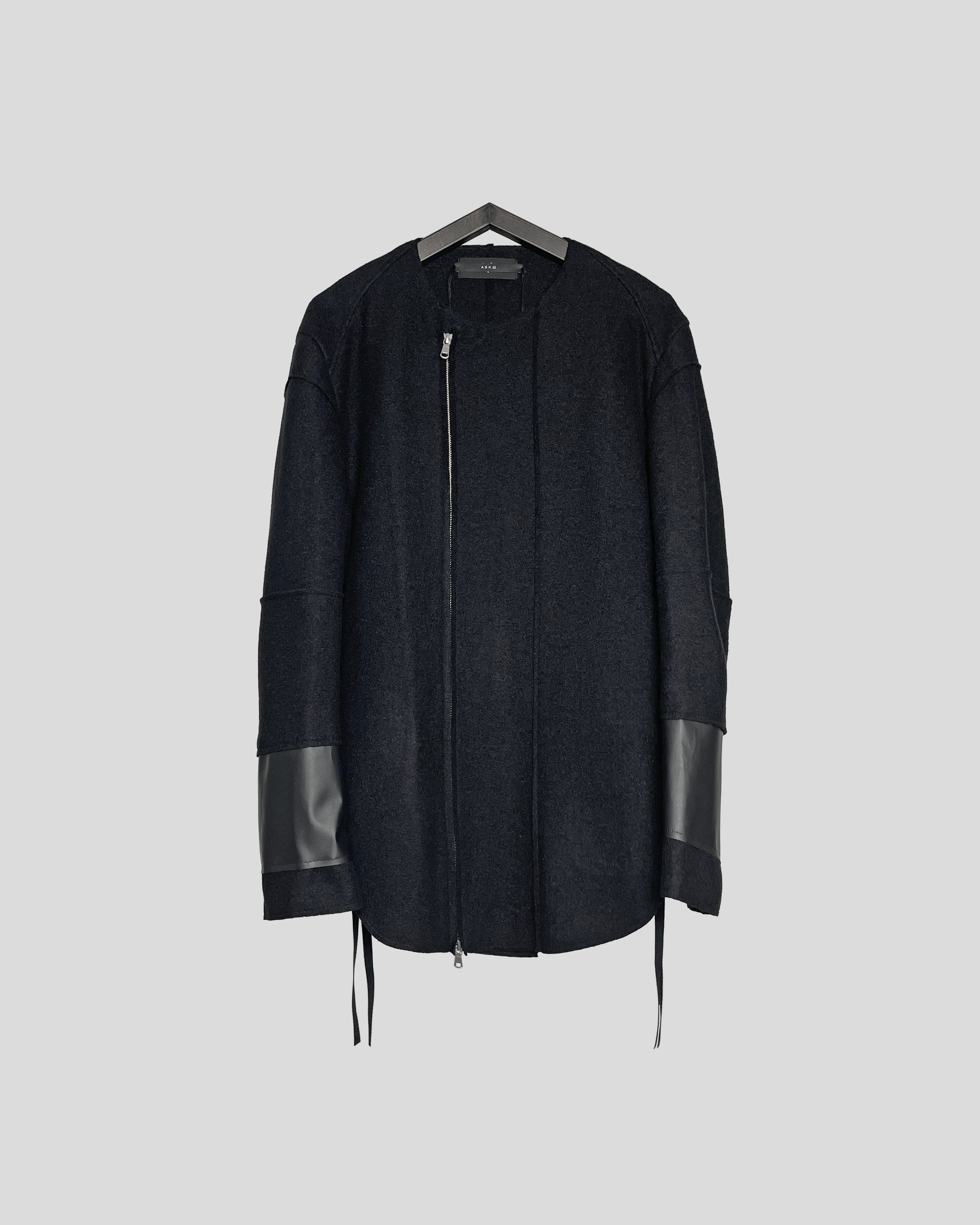 askyy ライダース 抽選販売 ASKYY / DOUBLE LEATHER RIDERS JACKET / BLK | ASKYY