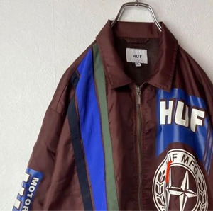 HUF racing nylon jacket size M 配送A