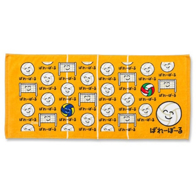 おえかきさんフェイスタオル/ばれーぼーるさん(1208348)