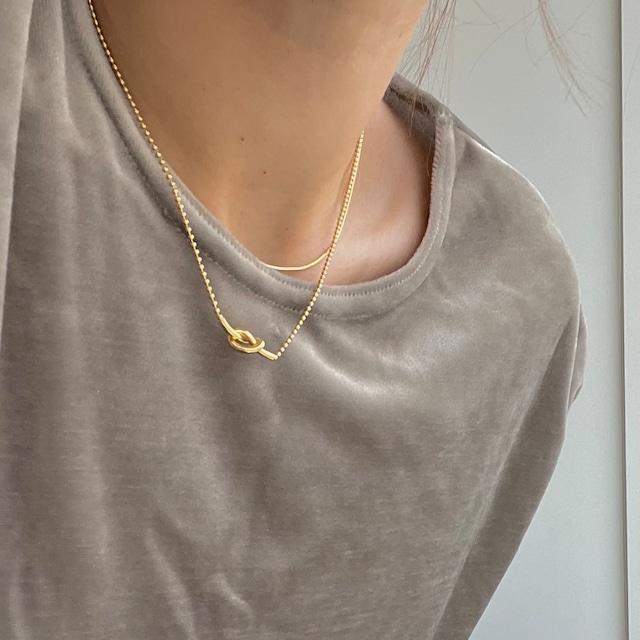 S925 twist heart necklace (N82)