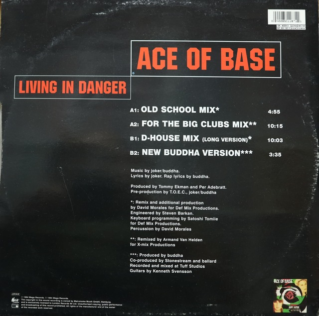 12inch】Ace Of Base / Living In Danger | COMPACT DISCO ASIA