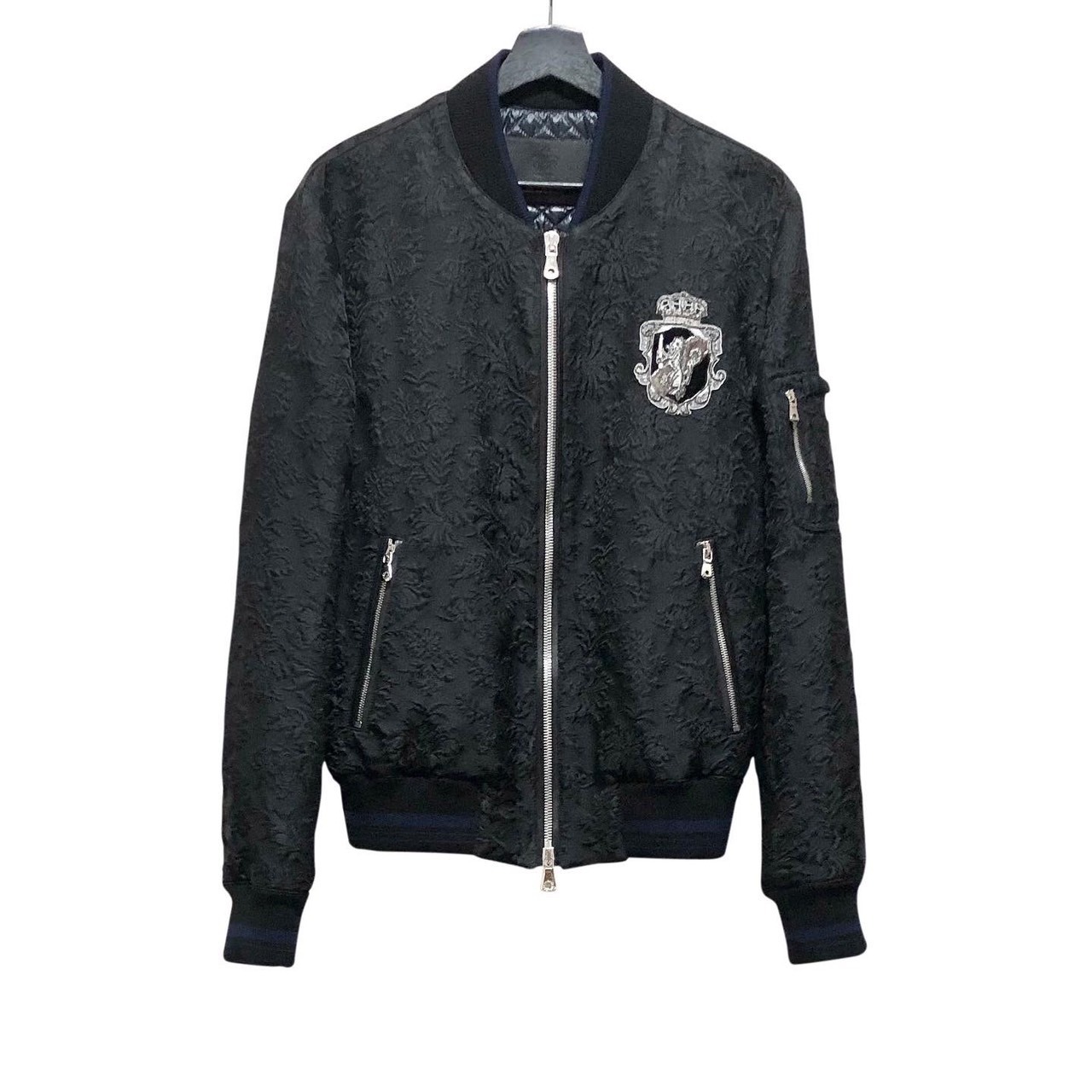 2015AW DOLCE&GABBANA lace fabric bomber jacket | NOIR ONLINE