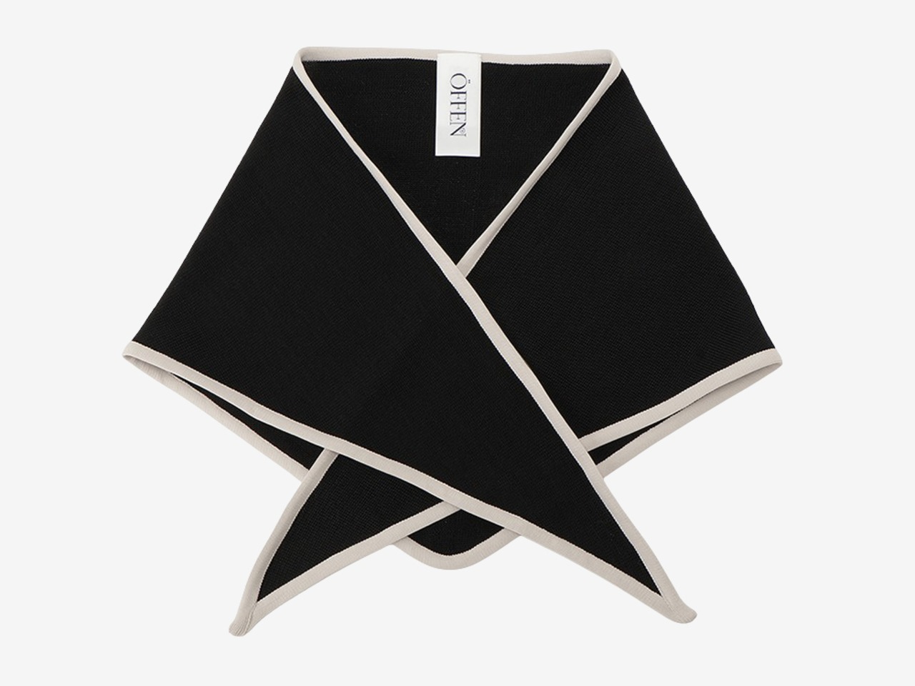 UMILE Yarn KNIT STOLE / BLACK