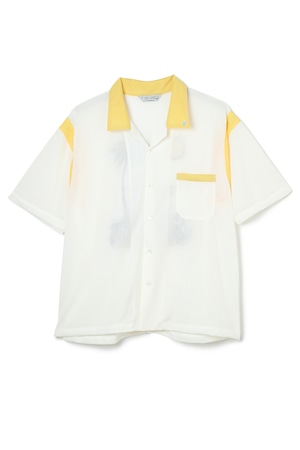 MESH BOWLING SHIRTS WHITE