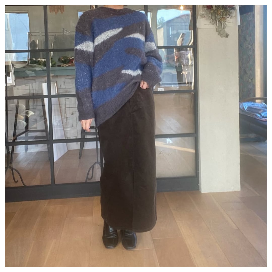 【CLOCHE】コーデュロイタイトスカート