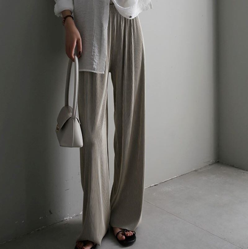春夏新作 プリーツ ワイドパンツ レディース プリーツ パンツ とろみパンツ ロング ワイドパンツ レディース 大きいサイズ パンツ レディース おしゃれ ボトムス パンツ レディース 春新作 春 春服 夏新作 夏 夏服 春夏 新作 ベージュ ブラウン ブルー ブラック 黒 P67