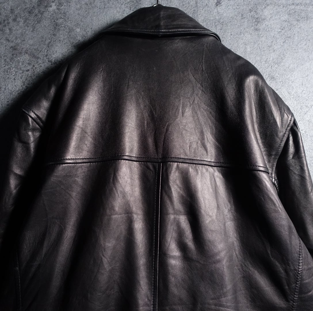 DOCKERS” Black Fade Swing Top Leather Jacket | 古着屋 FORCE